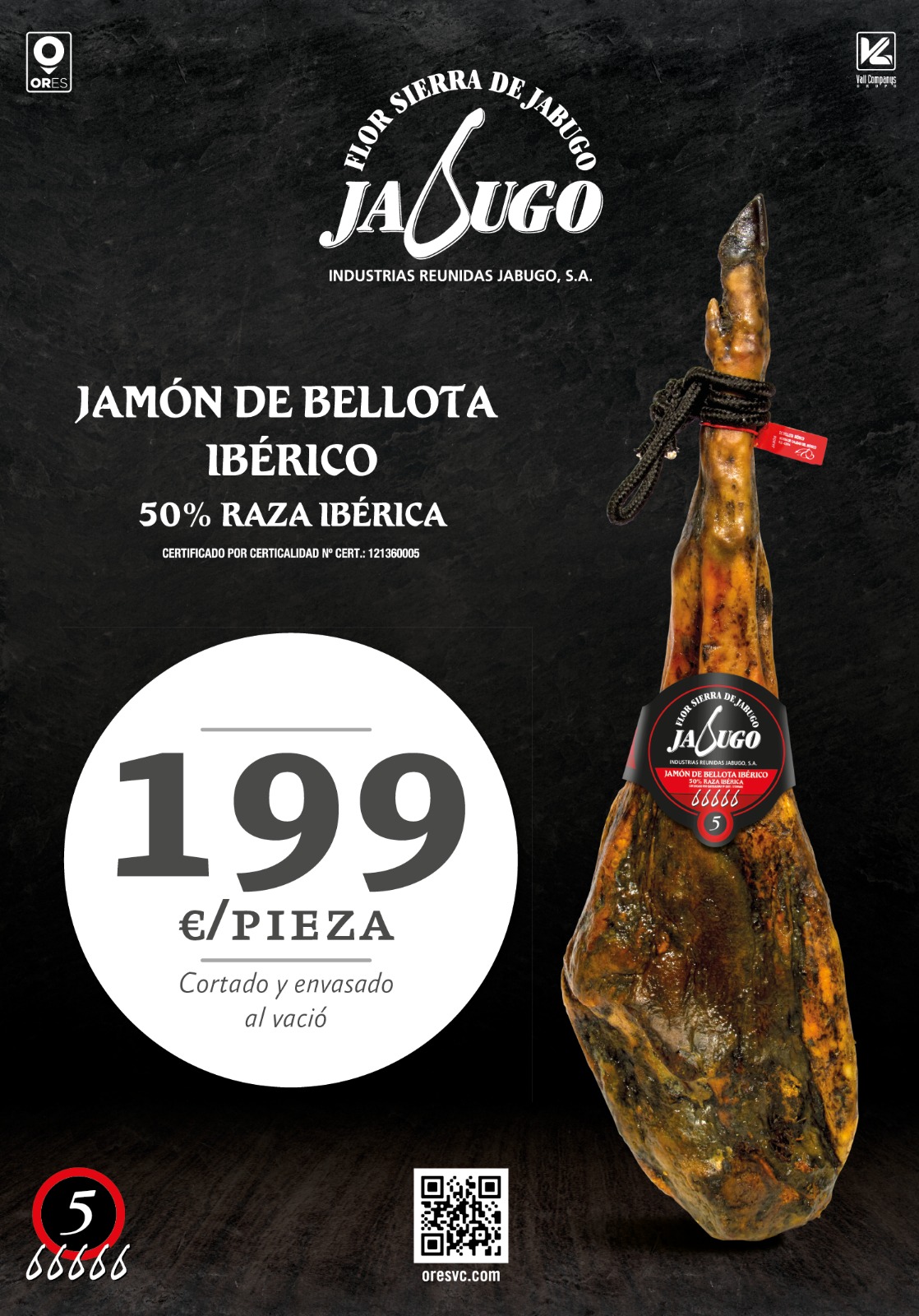 Jamón Puro de Bellota Extremeño Barón de Ley